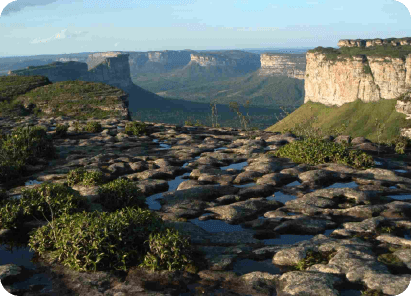 Chapada Diamantina na Rota Nacional do Turismo - Vista da Chapada Diamantina, futura Rota Nacional do Turismo com foco no enoturismo.